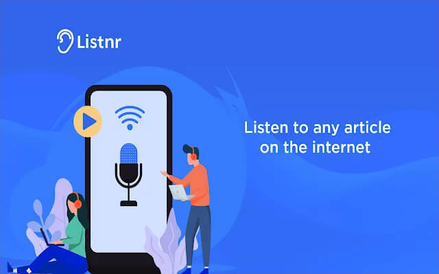 Get a big library of voice options in Listnr 