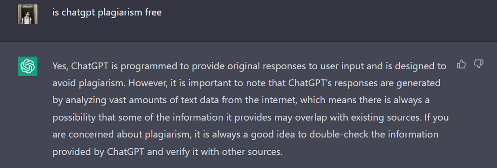 Chat GPT can free of plagiarism