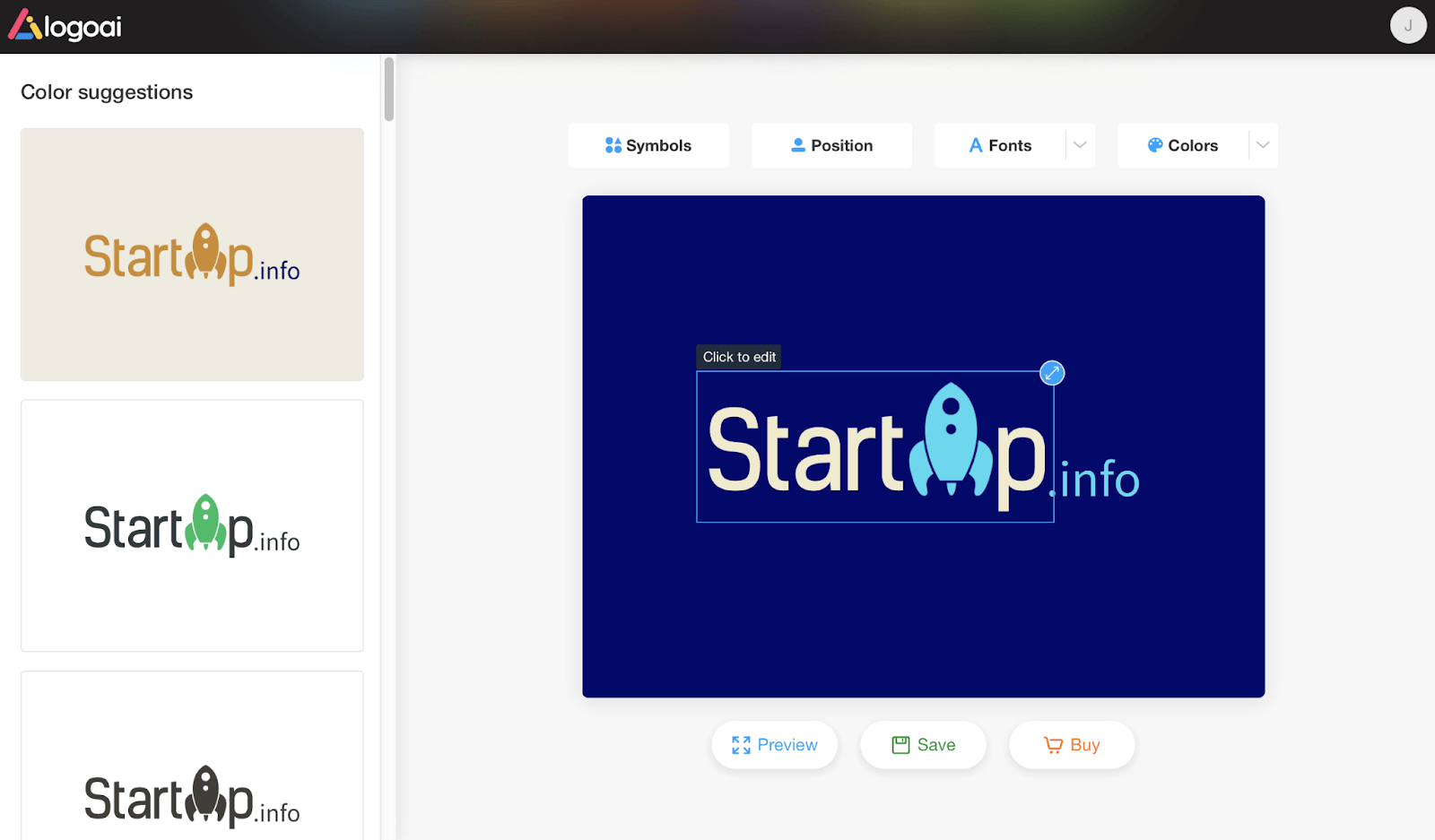 LogoAI ensures the brand has consistent themes