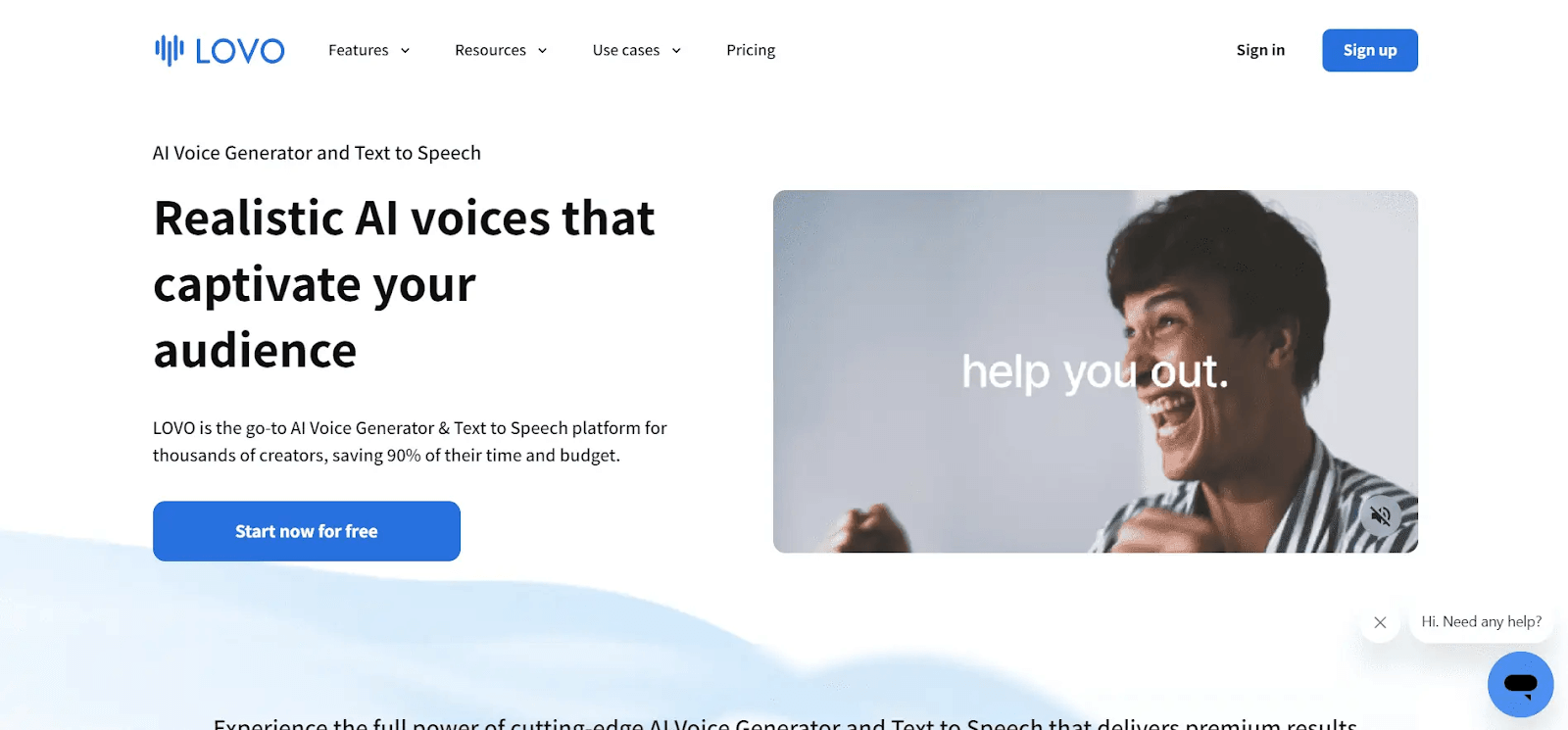 LOVO is one of popular AI voice generator tools