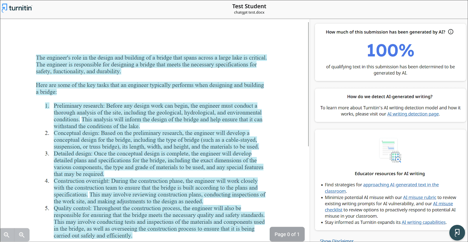  Turnitin can detect ChatGPT content