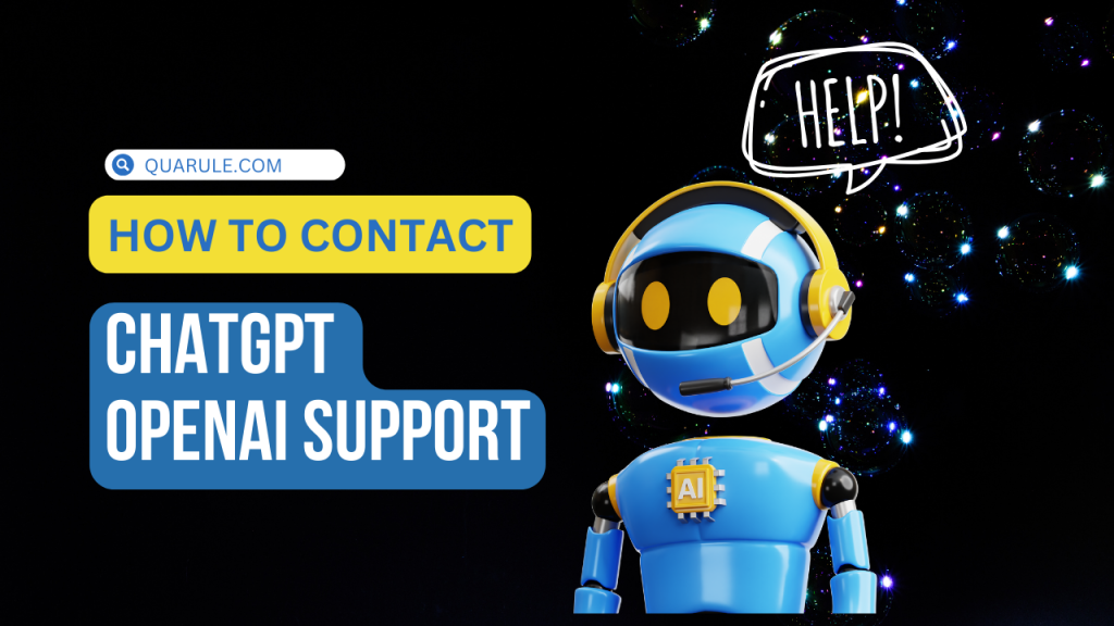 Contact to ChatGPT support