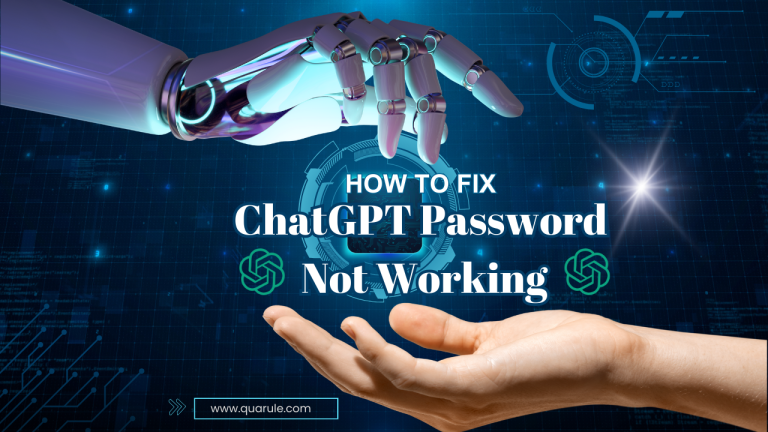 How To Fix ChatGPT Password Not Working
