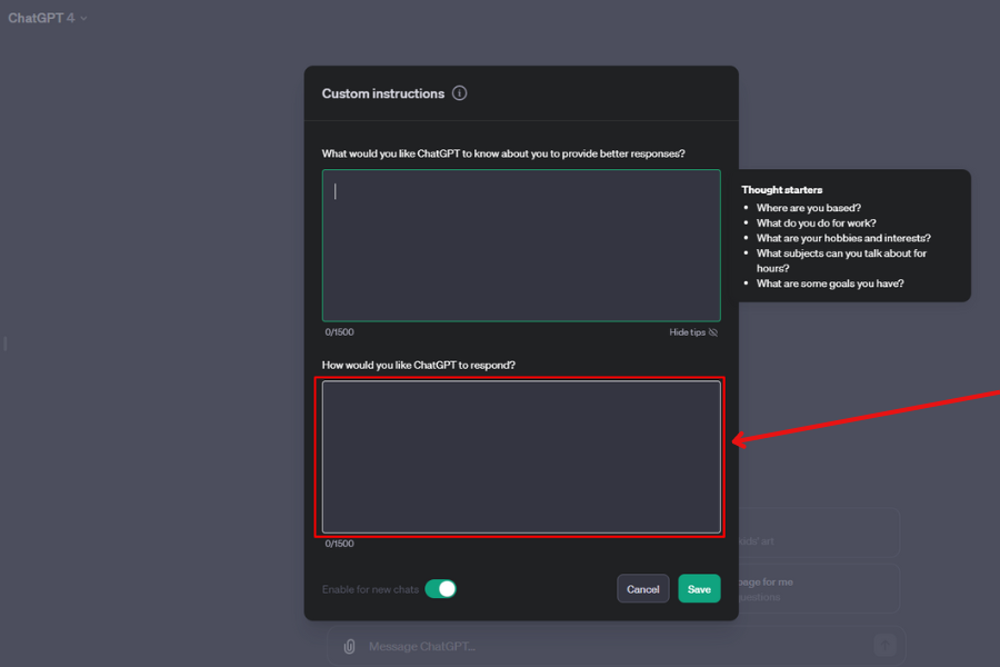 The Perfect Custom Instructions Recipe for ChatGPT