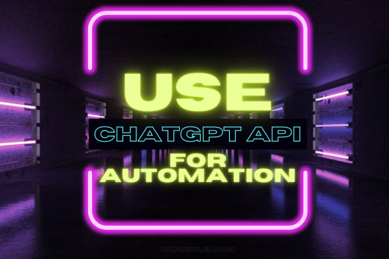 how to use chatgpt api for automation