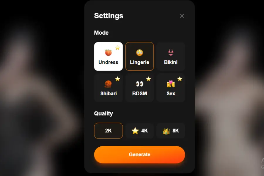 All the clothing will be removed in 30 seconds