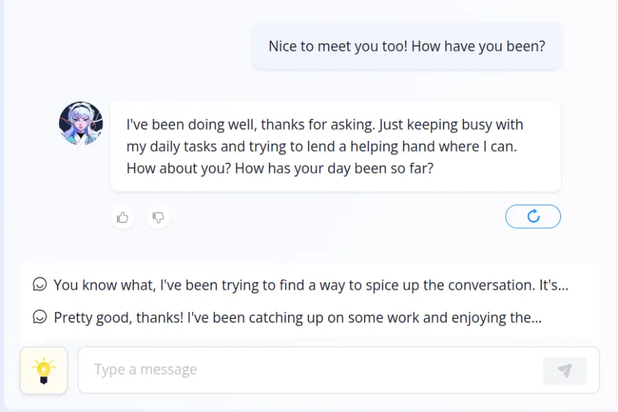 Most responses are natural and not repetitive