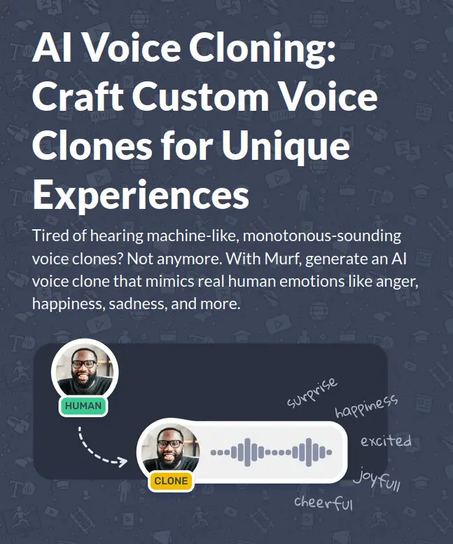 Murf allows users to breathe emotions and tone into their outputs