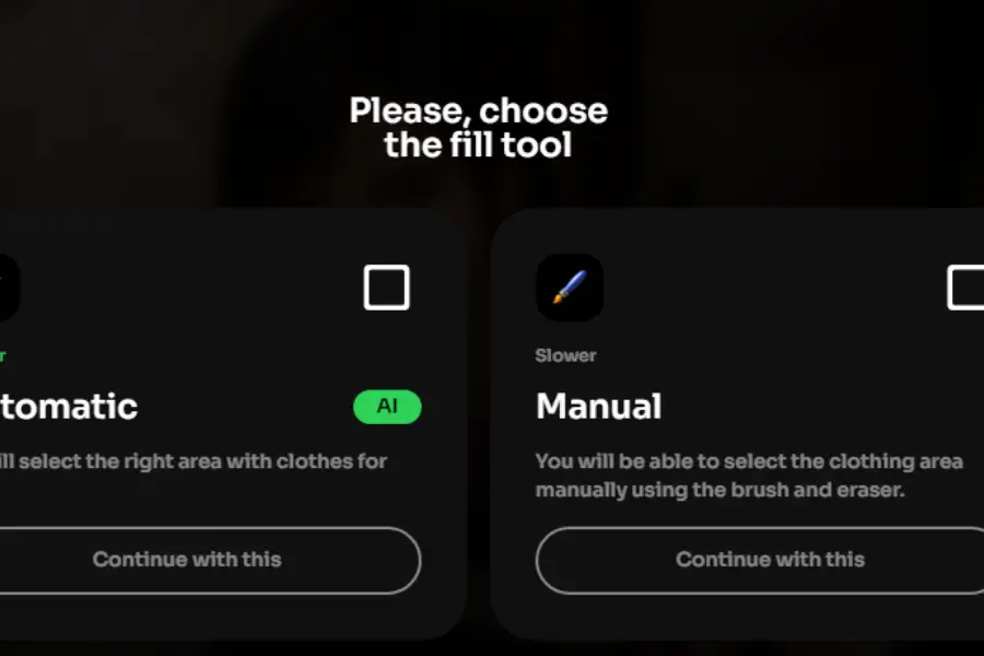 There are two options_ Automatic and Manual
