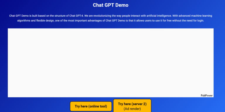 chatgpt demo