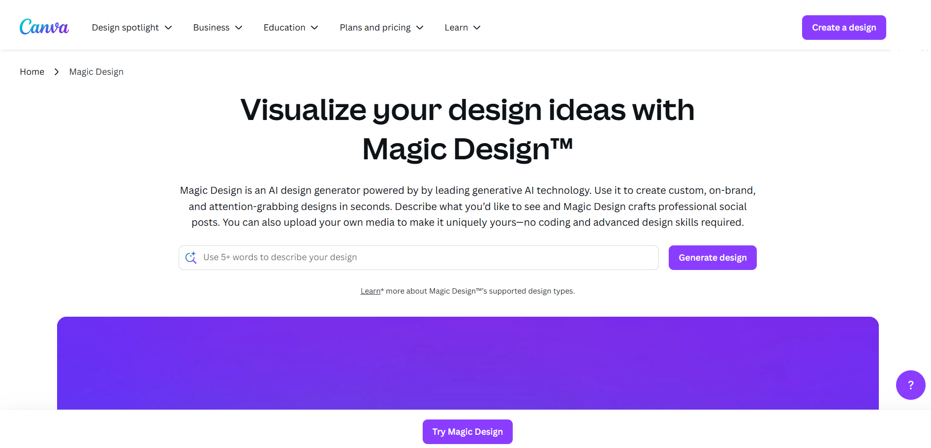 canva magic design