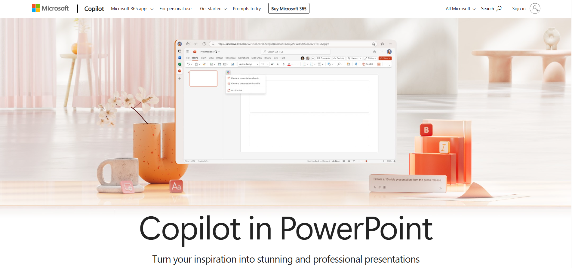 microsoft copilot in powerpoint