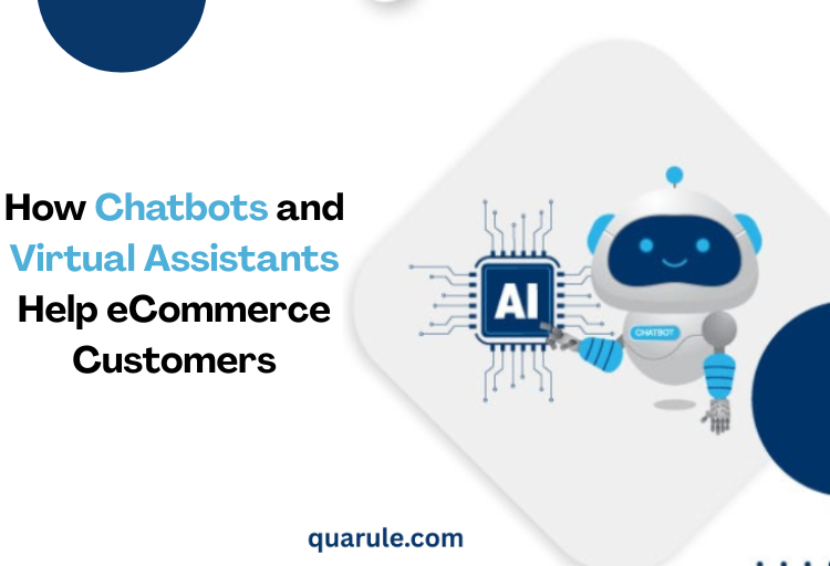 chatbot and virtual assistant helping online shoppers with product recommendations and customer support
