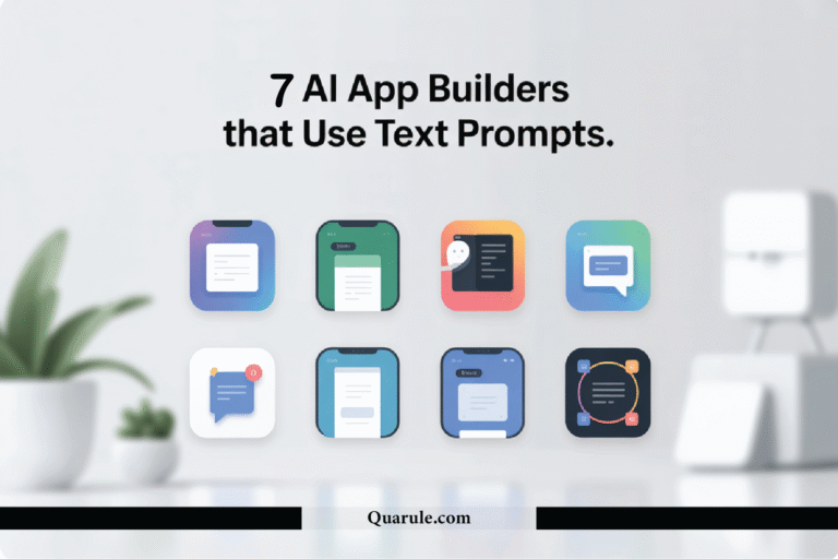 seven ai app builders that use text prompts