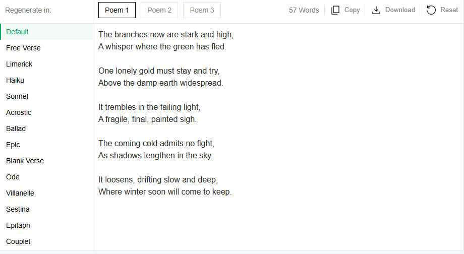 How It Creates Poems 