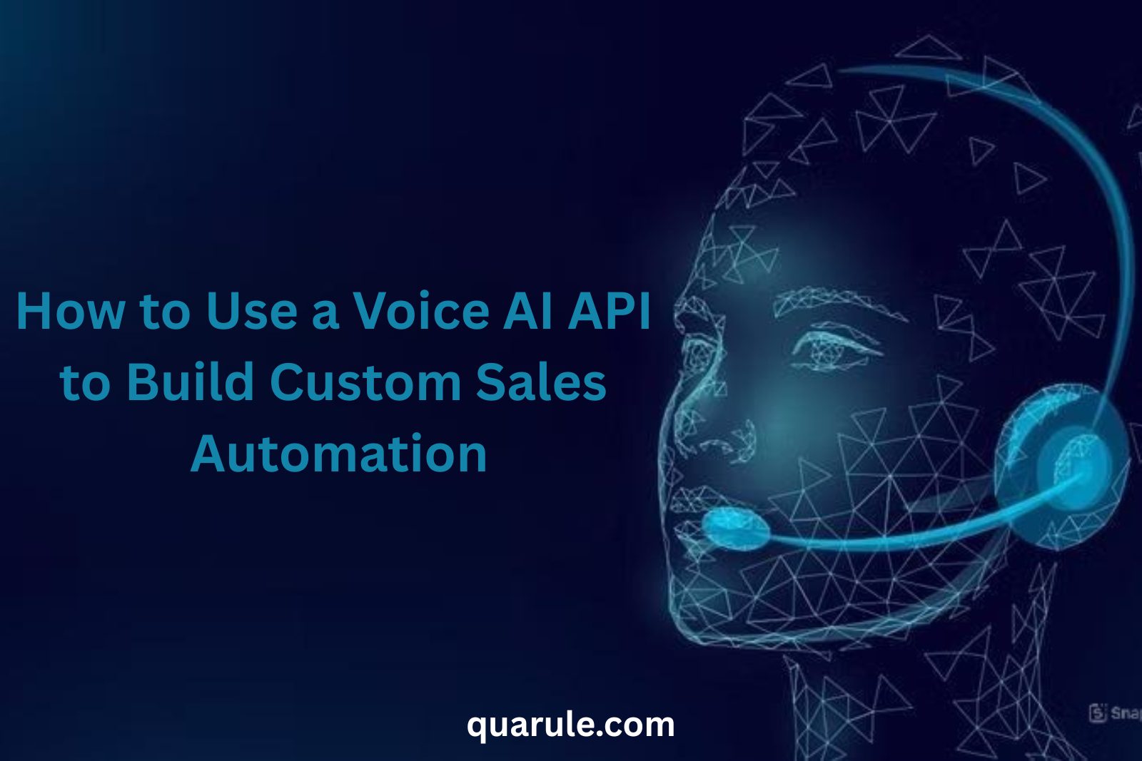 How to Use a Voice AI API to Build Custom Sales Automation