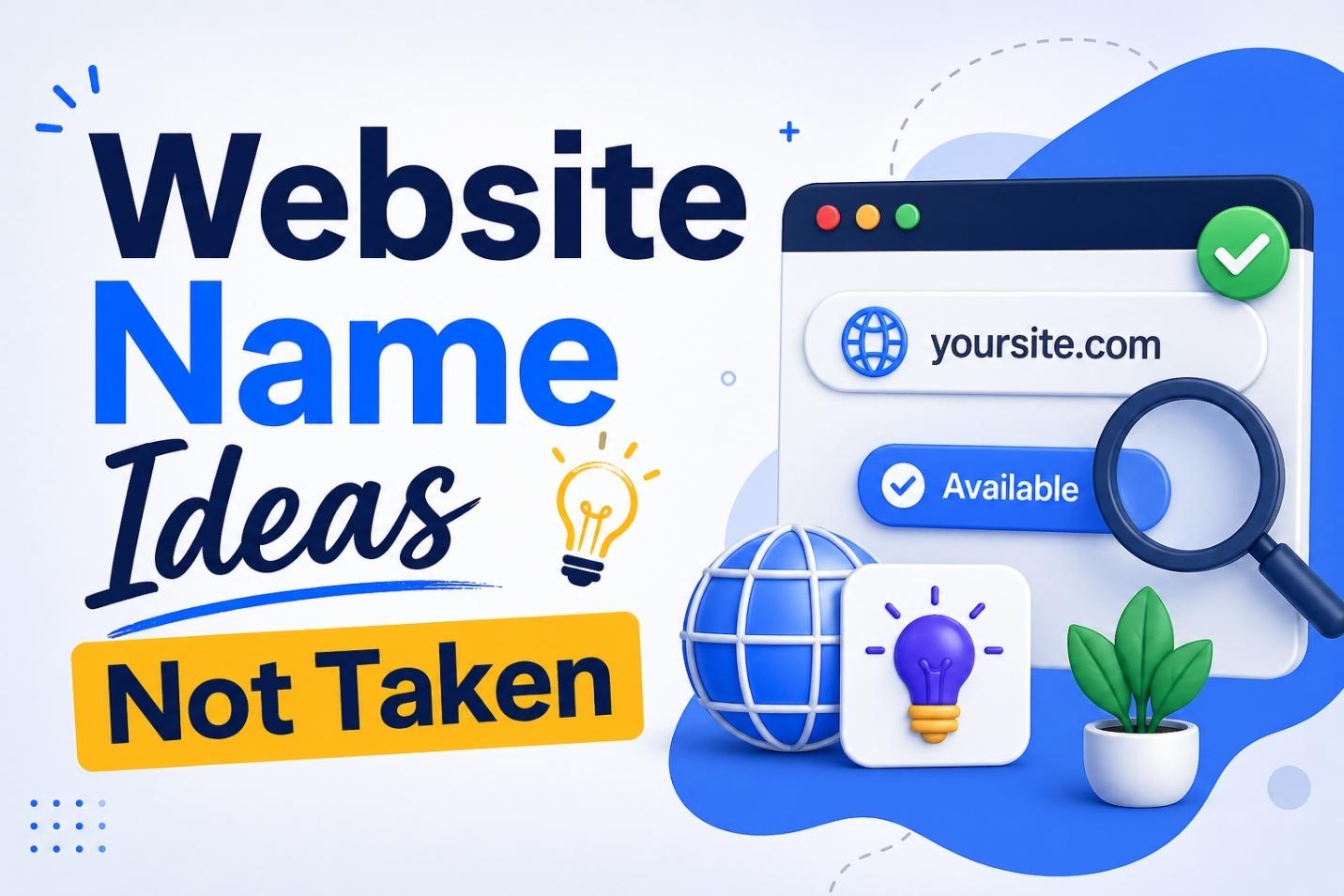 200+ Website Name Ideas Not Taken 