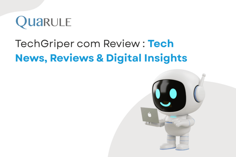 TechGriper.com homepage with tech news reviews and digital trends
